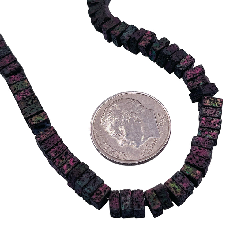 5mm Square Disc Lava Matt Gunmetal RB