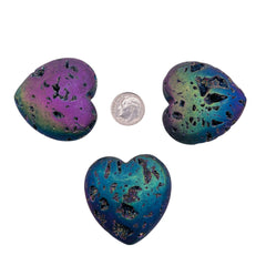 50mm Druzy Heart