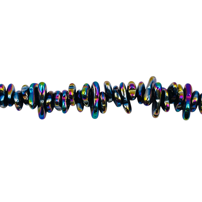 5-7mm Chips Hematite Rainbow