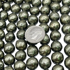Fresh Water Pearl 10mm Off Round Green