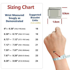 Italian Stainless Steel Link Rhodium