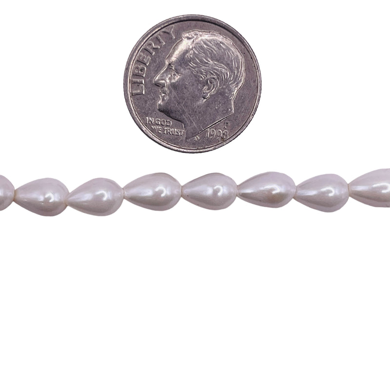 7x5mm Tear Drop Shell Pearl