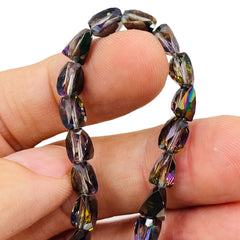 7x6mm Triangle Glass Crystal Dark Violet Dream