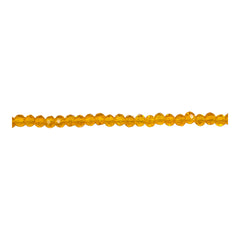 3mm Thunder Polish Glass Crystal Roundel Cut Yellow Gold AB