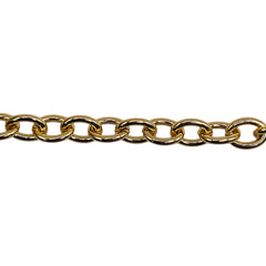 Losolo 8x6mm Stainless Steel Chain 18K Gold Plated