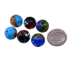 12mm Round Lampwork Glass