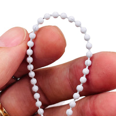 Losolo 3mm Ball Chain Stainless Steel Chain White