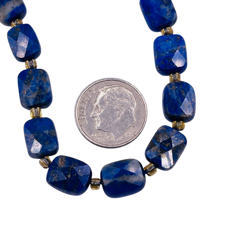 10x8mm Flat Rectangle Cut Lapis Lazuli
