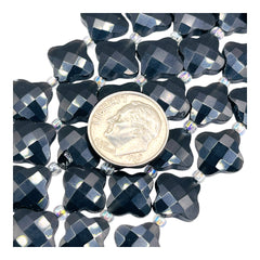 11mm Clover Cut Obsidian