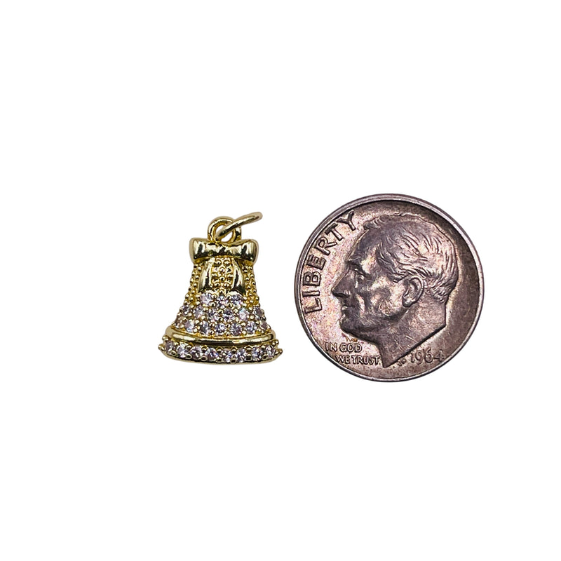15x11mm Christmas Bell Charm