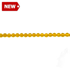 3mm Thunder Polish Round Cut Light Yellow Gold