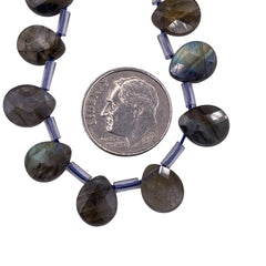 10x8mm Flat Teardrop Cut Labradorite