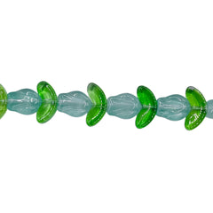 16x14mm Rose Glass Green