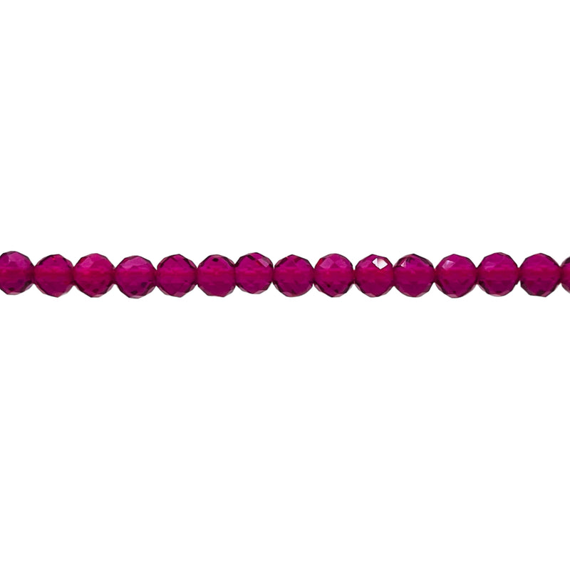 4mm Thunder Polish Round Cut Red Tourmaline
