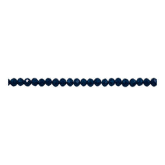 3mm Thunder Polish Glass Crystal Roundel Cut Denim