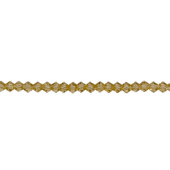 3mm Thunder Polish Glass Crystal Bicone Lime
