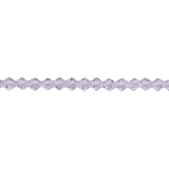 4mm Thunder Polish Glass Crystal Bicone Clear