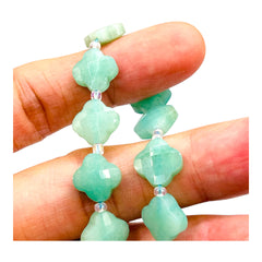 11mm Clover Cut Amazonite
