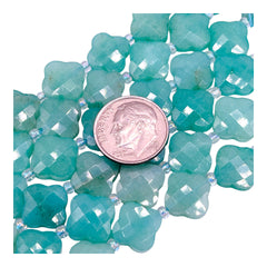 11mm Clover Cut Amazonite