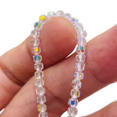 4mm Decagon Glass Crystal Super AB