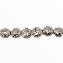 Lava Bead White Gold