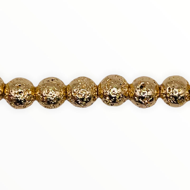 Lava Bead Pure Gold
