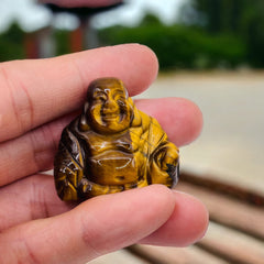 Tiger Eye Happy Buddha