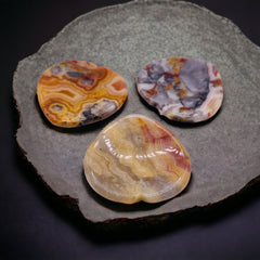 Crazy Agate Heart Stress Relief