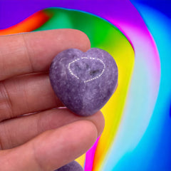 Lepidolite Heart