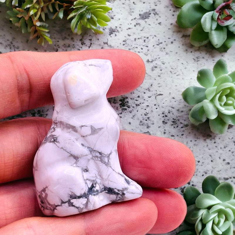 Howlite Dog