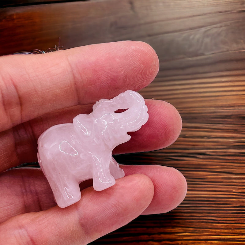 Rose Quartz Elephant