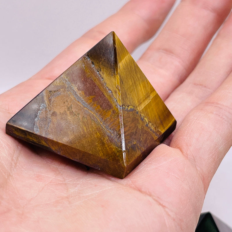 Tiger Eye Pyramid