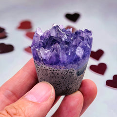 Amethyst Cup Cake Flower