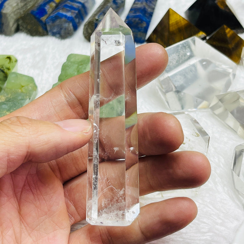 Clear Quartz Crystal Tower