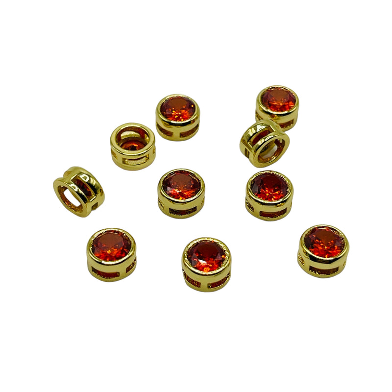 8mm Round Rhinestones Spacer