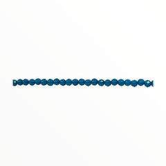 3mm Thunder Polish Round Cut Blue Zircon