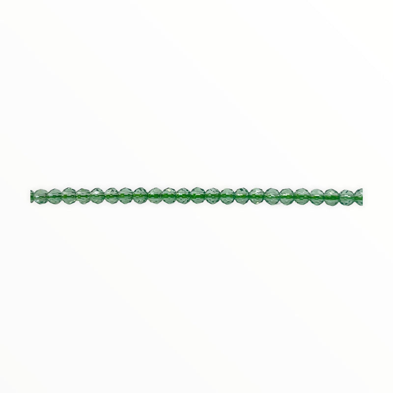 3mm Thunder Polish Round Cut Peridot
