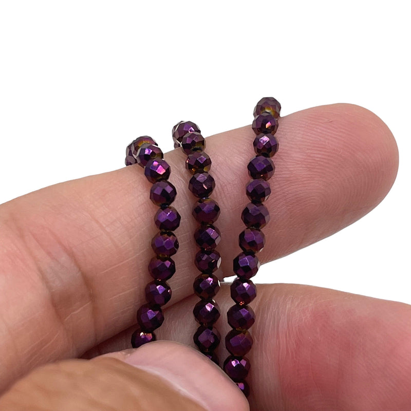 3mm Round Cut Purple Light