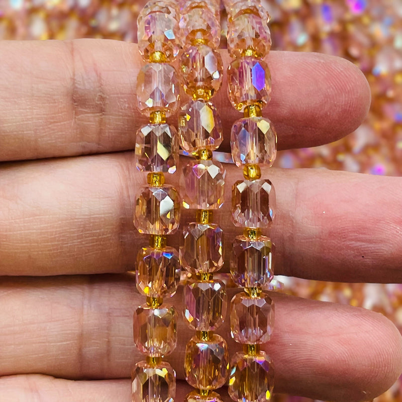 9x8mm Barrel Cut Lt. Peach AB