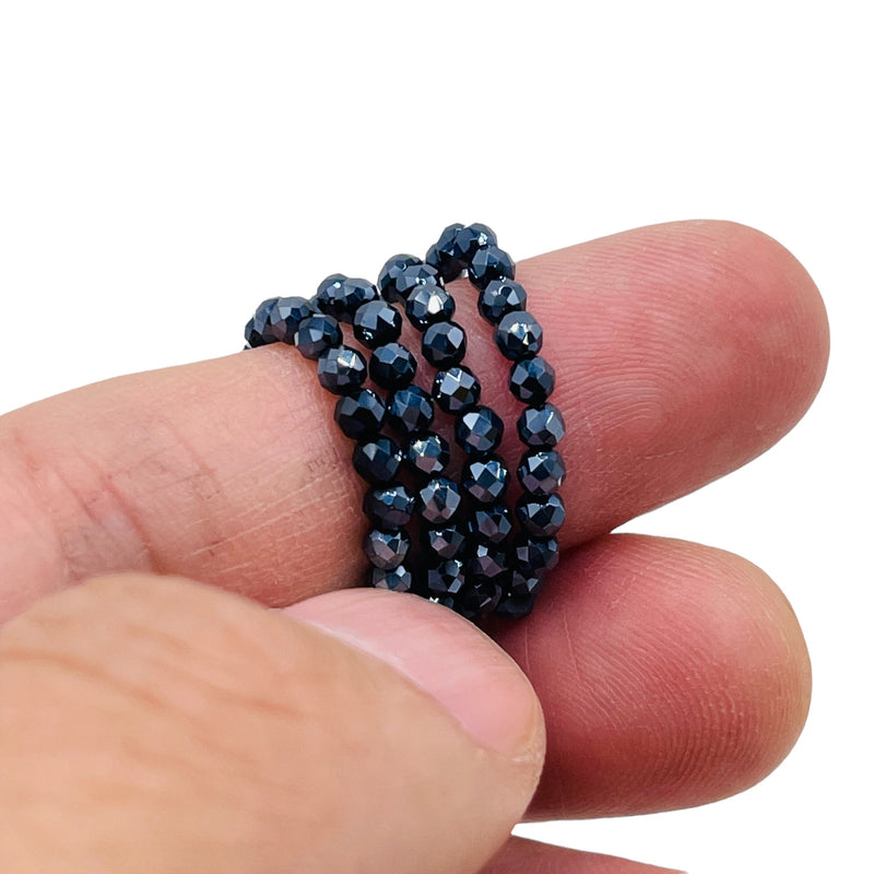 3mm Thunder Polish Round Cut Gun Metal