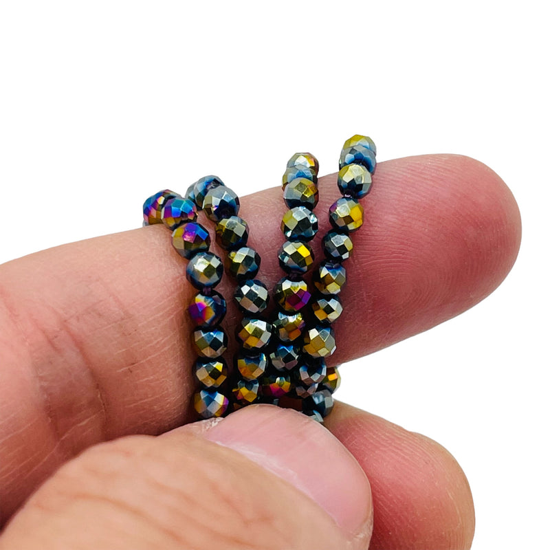 3mm Thunder Polish Round Cut 5 Rainbow