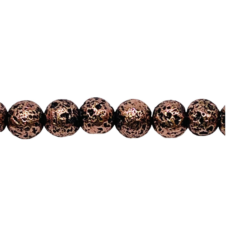 Lava Bead Antique Copper