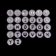 12mm Round Letter Bead