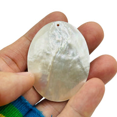 50x40mm Oval Natural Shell Handmade Pendant