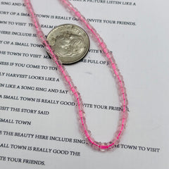 3mm Cube Madagascar Rose Quartz