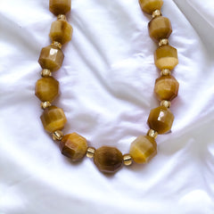 10mm Lantern Cut Tiger Eye