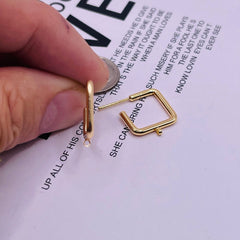 18mm Designer Earring 18K Gold Plated