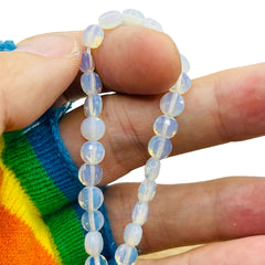 6mm Flat Coin Cut Lab Opal