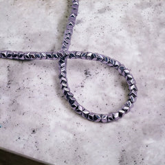 3mm Diamond Hematite Rhodium
