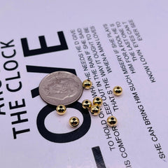 4mm Round Spacer 18K Gold Plated